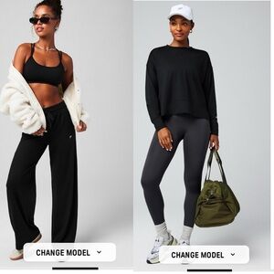 Fabletics Black Athleisure Set